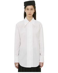 MEIMEIJ - Witte Casual Overhemden - Lyst