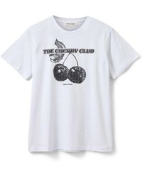 Sofie Schnoor - Grafik tee snow ebony - Lyst