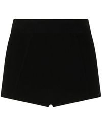 Roberto Cavalli - Gebreide High-Rise Slim Fit Shorts - Lyst