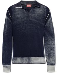 DIESEL - V-Neck Knitwear - Lyst