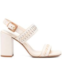 Zimmermann - Schoenen ,Wit ,Leer Alchemy Leren Haksandalen - Lyst
