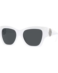 Versace - Weiße/graue sonnenbrille,ve 4452 sonnenbrille,schwarze/graue sonnenbrille - Lyst