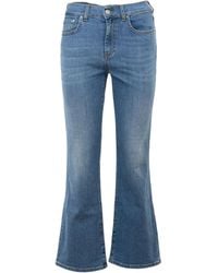 Roy Rogers - High waist bootcut jeans zandra - Lyst