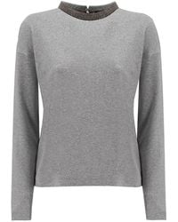 Fabiana Filippi - Round-Neck Knitwear - Lyst