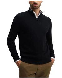 BOSS - Emario Halfzip Sweater - Lyst