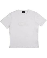 Peuterey - Weißes t-shirt mit erhabenem logo - Lyst