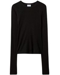 Filippa K - Tops ,Zwart ,Soft Rib Shirt - Lyst
