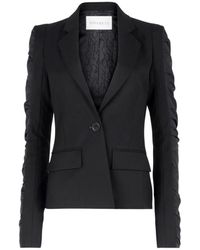 Nina Ricci - Jassen ,Zwart ,Leer Blazer - Lyst