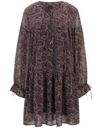 HUGO - Kleedjes ,Veelkleurig ,Elegante Jurk Voor Vrouwen - Lyst