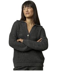 Kocca - Sprankelende Drop Neck Gebreide Trui - Lyst