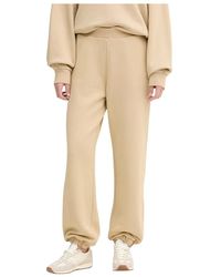 EA7 - High Waist Sweatpants - Lyst