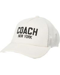 COACH - Geborduurd Logo Trucker Hat Cap - Lyst