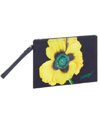 KENZO - Accessoires ,Blauw ,Katoen Bloemen Heuptas - Lyst