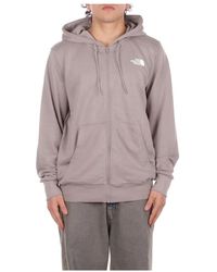 The North Face - Fitness ,Grijs ,Katoen Simple Dome Light Zip-Up Hoodie - Lyst