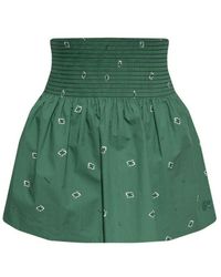 KENZO Skirt with bandana print - Verde