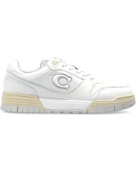 COACH - Schoenen ,Wit ,Leer Sportschoenen Met Logo - Lyst
