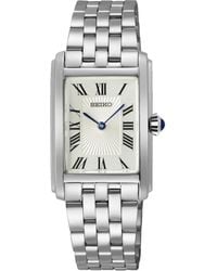 Seiko - Elegante Silberne Uhr Für Stil Und Funktionalität - Lyst