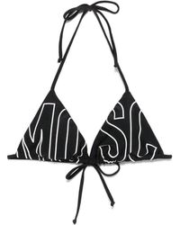 Moschino - Badmode ,Zwart ,Zwart Zee Kleding Met Stropdas-Sluitende Bandjes - Lyst