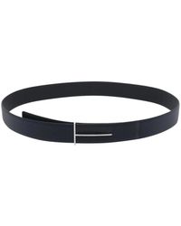 Tom Ford - Grain Leather Slim T Reversible Belt - Lyst