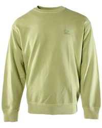 C.P. Company - Grüner Baumwollpullover Für Männer - Lyst
