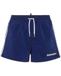 DSquared² - Logo-Geborduurde Zwemshorts Met Trekkoord - Lyst
