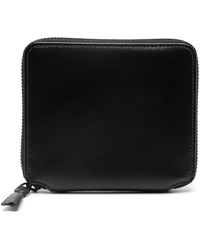Comme des Garçons - Schwarzes lederportemonnaie,marine leder geldbörse,blaue leder geldbörse - Lyst