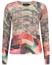 Desigual - Bianco Viscose S Sweater - Lyst