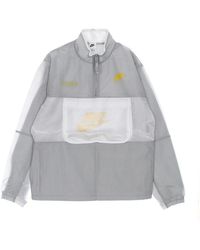 Nike - Windbreaker jacke mit stehkragen und halbem reißverschluss - Lyst