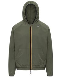 K-Way - Jassen ,Groen ,Polyester Sia Fleece Jacket - Lyst