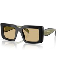 Prada - Prd01S Oversized Vierkante Zonnebril - Lyst