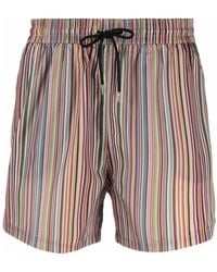 Paul Smith - Badmode ,Veelkleurig ,Polyester Signature Stripe Zwemshorts - Lyst