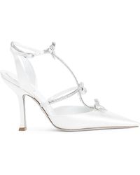 Rene Caovilla - Elegant ivory satin pumps - Lyst