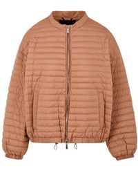 Moorer - Jacke mit frontreißverschluss und rundhalsausschnitt - Lyst