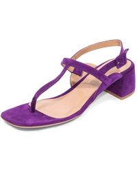 A. BOCCA - Schoenen ,Paars ,Suède Suède Sandalen Gemaakt - Lyst