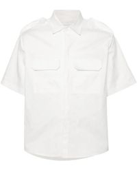 Neil Barrett - Weiße kurzärmelige minimalistische hemd - Lyst