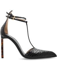 Tom Ford - Schoenen ,Zwart ,Leer Schoenen Met Hakken - Lyst