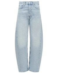 Agolde - Jeans ,Blauw ,Denim Luna High Rise Pieced Taper - Lyst