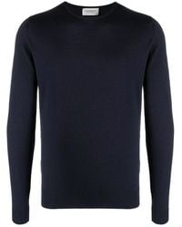 John Smedley - Midnight Merino Wool Crew-Neck Sweater - Lyst