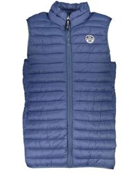 North Sails - Jassen ,Blauw ,Gewatteerd Vest Lichtgewicht Stijl - Lyst