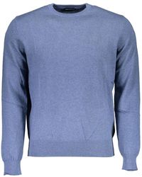 North Sails - Camicia blu in cotone con maniche lunghe - Lyst