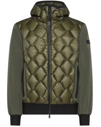 Peuterey - Jassen ,Groen ,Leer Stijlvolle Jas - Lyst
