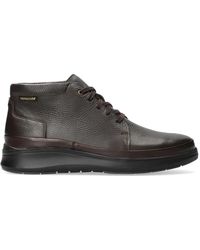 Mephisto - Dunkelbrauner leder knöchelstiefel - Lyst