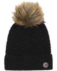 Colmar - Fitness ,Zwart ,Wol Pom-Pom Muts - Lyst