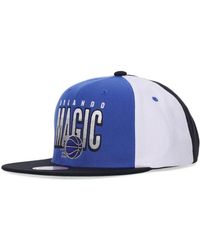 Mitchell & Ness - Accessoires ,Veelkleurig ,Polyester Orlando Magic Snapback Pet Blauw/Zwart - Lyst