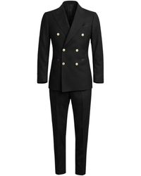 Franzese Collection - Kostuums ,Zwart ,Brad Pitt Double-Breasted Suit - Lyst