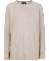 Aragona - Over Ronde Hals Raglan Trui - Lyst