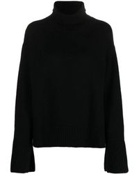 P.A.R.O.S.H. - Truien & Vesten ,Zwart ,Wol Turtleneck Trui - Lyst