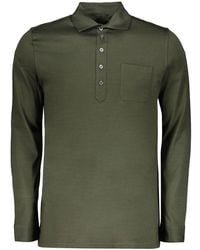 Moorer - Baumwoll-Poloshirt Mit Nacre-Knöpfen - Lyst