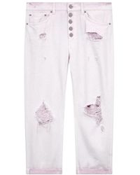 Dondup - Loose fit bull denim jeans mit juwelknöpfen - Lyst