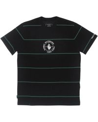 Element - Tops ,Zwart ,Katoen Gestreept Tee T-Shirt - Lyst